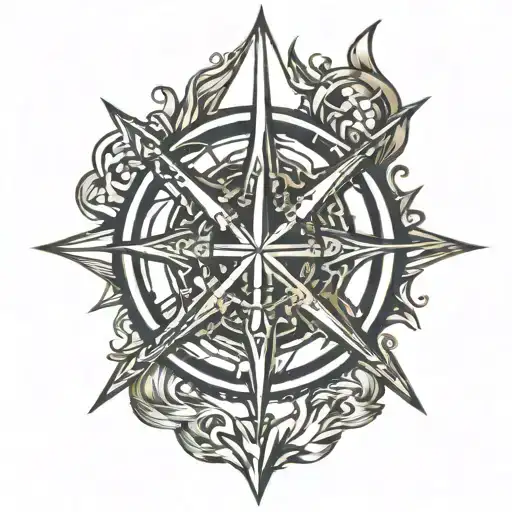 Poseidon's Trident Plus Wind Rose