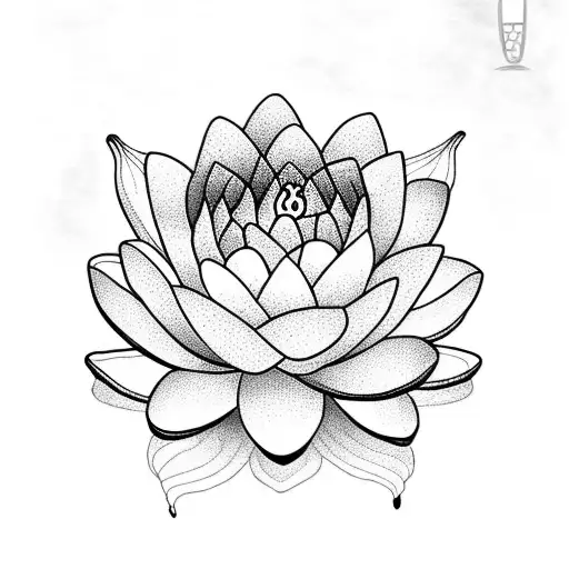 Frog With Water Lily