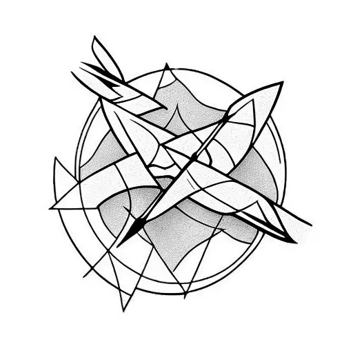 Arrow To Represent A Wife And 2 Children