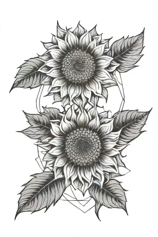 Sunflower Intertwined
