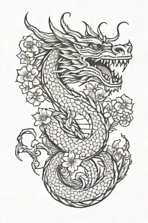Cherry Blossom Dragon