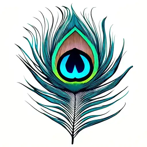 Peacock Feather And Flute