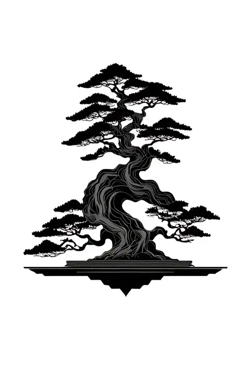 Ying Yan With Bonsai Tree