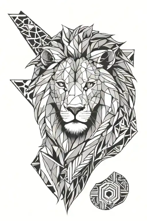 Lion Geometrical Shapes