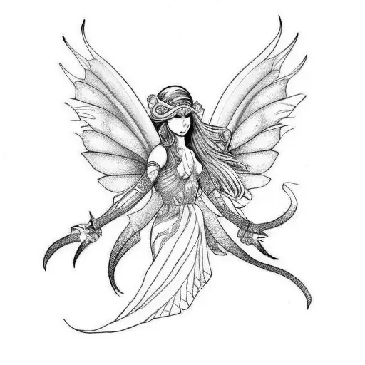 Fairy With Thunder Wings