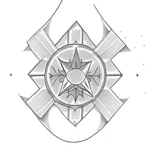 Simple Black Christian Cross