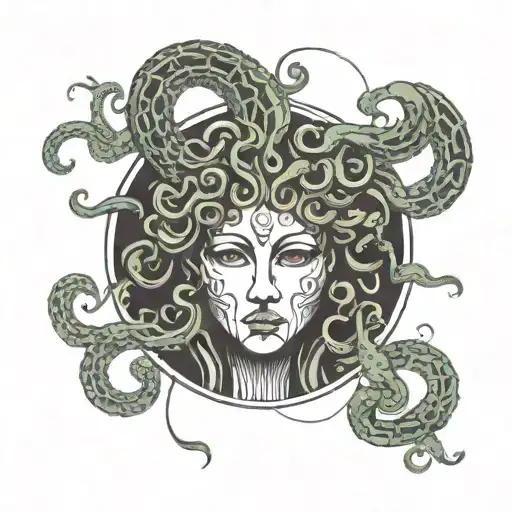 Medusa Head With Hidden Semi Colon Incorporated