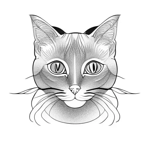 Siamese Cat Sitting Full Body