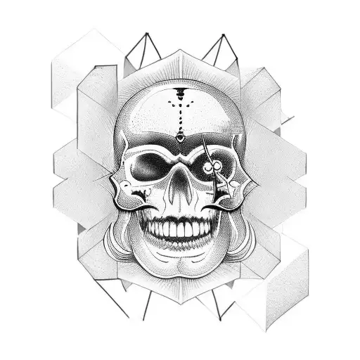 Memento Mori And Memento Vivere Texts With Symbol