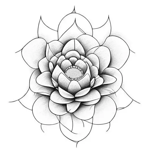 Yellow Flower With One Line