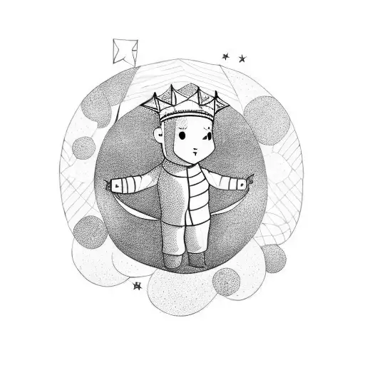 Little Prince On Top Of The Tree