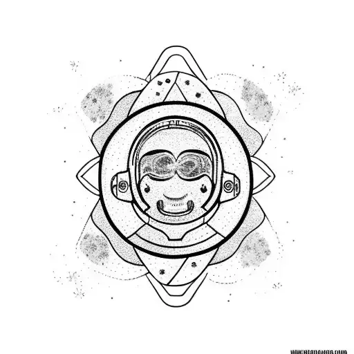 Astronaut With Cosmos Flowers