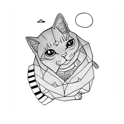 Childhood Handpoke Not Cat