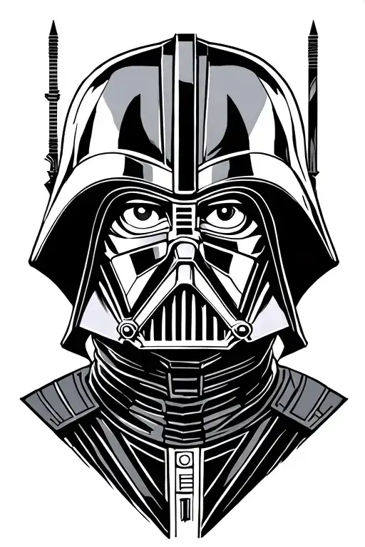 Anakin Skywalker And Darth Vader Samurai Warrior