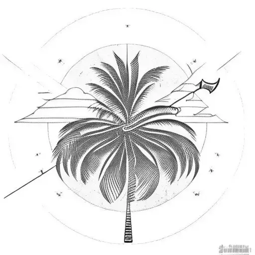 Palm Tree With Sword
