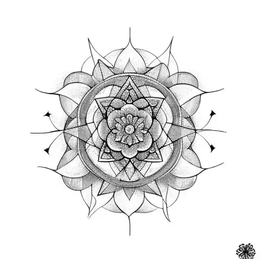 Sacred Geometry Floral