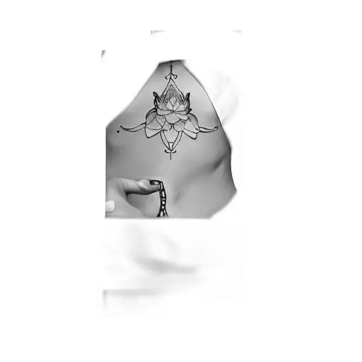 A Lotus Flower Geometric Shapes