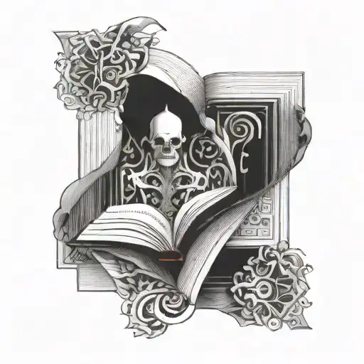 Book Open With Mythical Stuff Coming Out