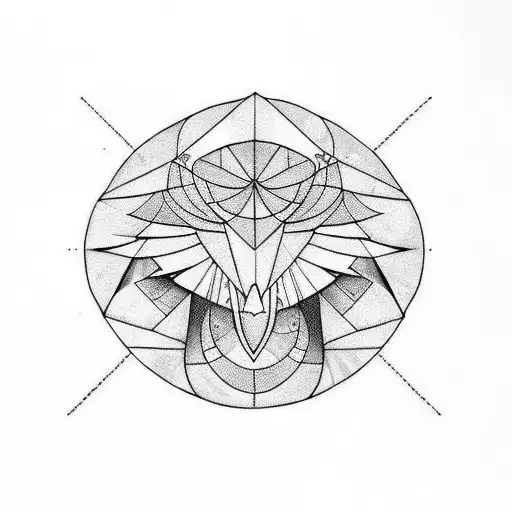 Crow Linework Geometric