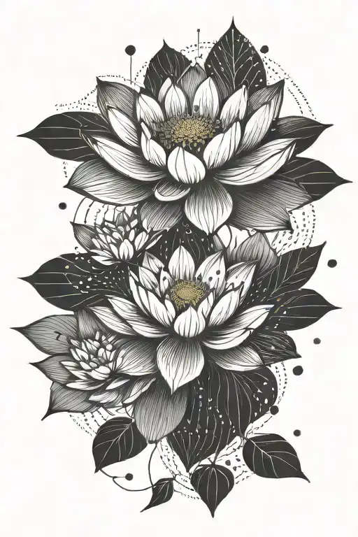Lotus Flower With Morse Code