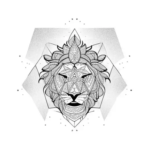 Peace Sign Resembling Lion Face