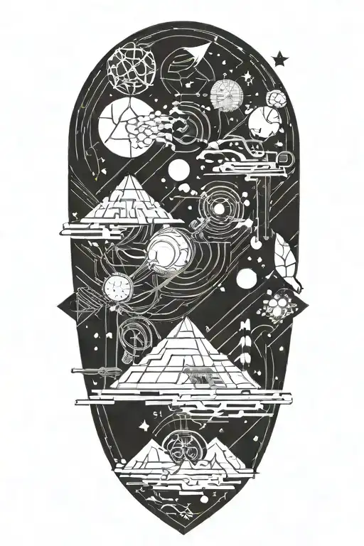 Japanese Space Theme With Video Game Elements