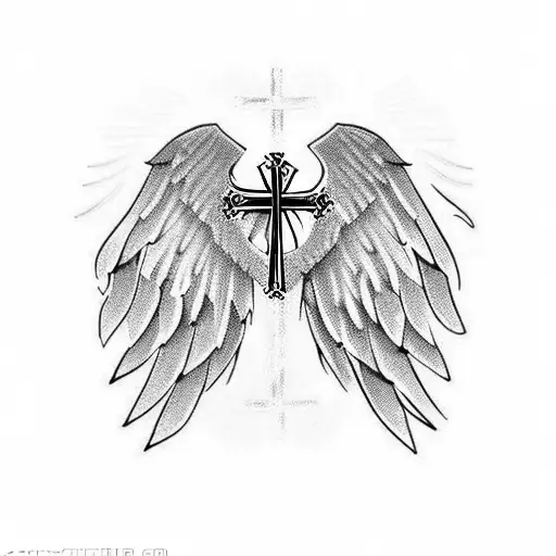 Angel Wings With Armenian Cross