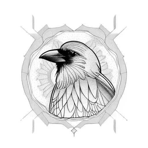 Crow Sitting In A Chair