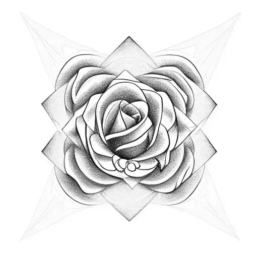 Bio Hazard Symbol Woth Roses