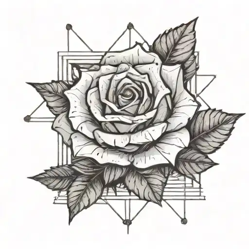 Book With Crystal Rose In Front And For The Thorns Make Them Motherboard Wires