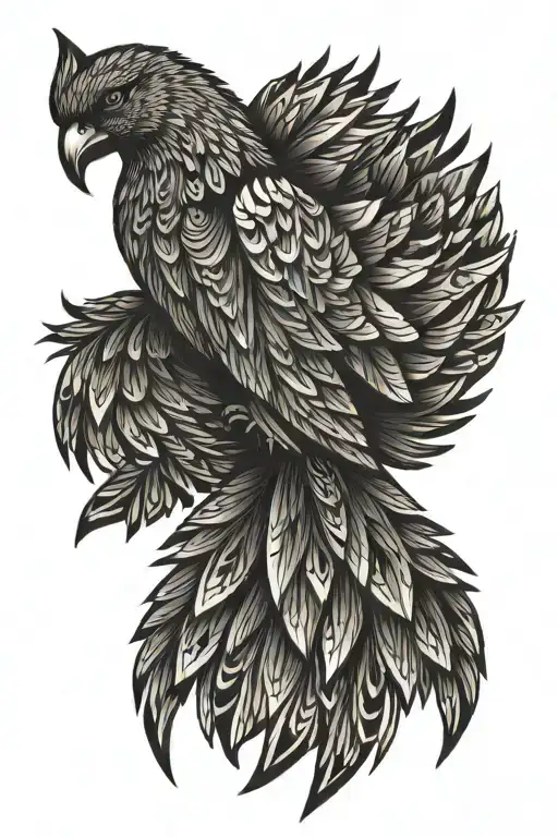 Mandela Phoenix Wings Spread