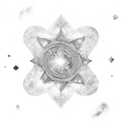 The Word Eternal With Galaxy Background