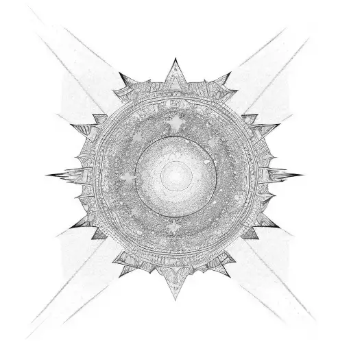 The Starry Night And The Falling Angel Paint And The Golden S