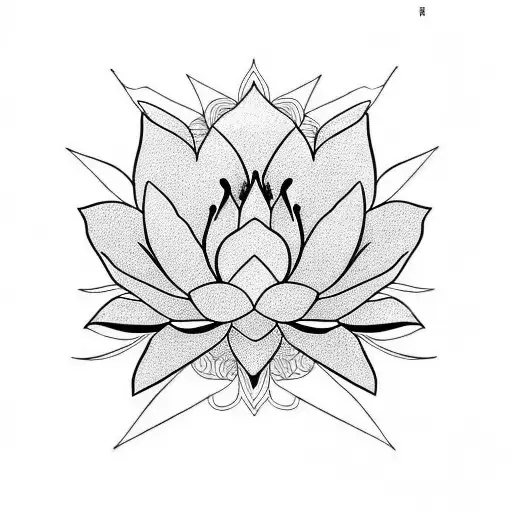 Lotus Flower From Top