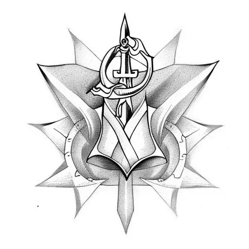 Swordlily With Anchor