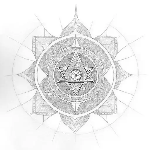 Design An Ankh With A Mandala