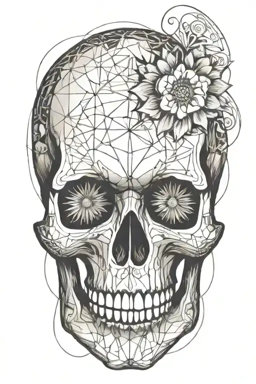 Side View Skull And Spiritual Awakening