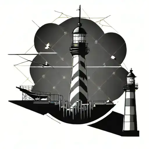 Lighthouse And Baseball