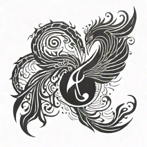 Phoenix Bird And G-clef