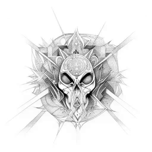 Abstract Design Inspired By Dark Fantasy Literature And Gothic Aesthetics