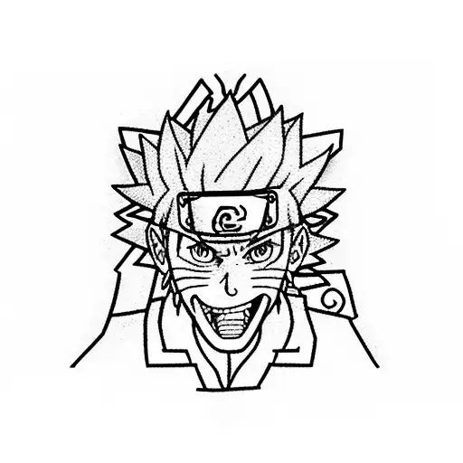 A Full Arm Tatto Of Naruto