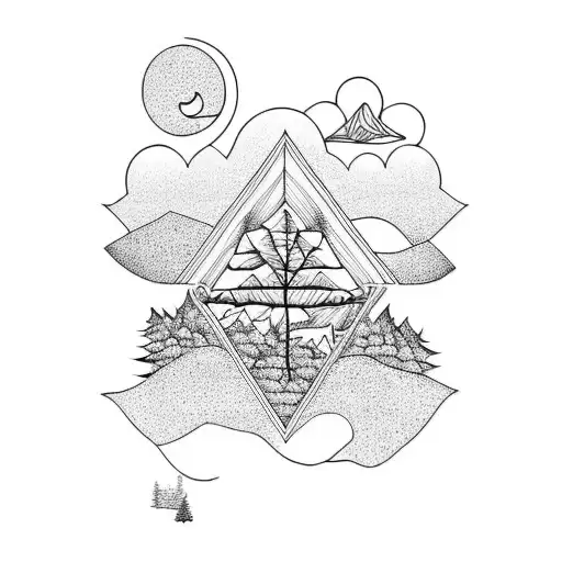 Set Of Nature Scapes