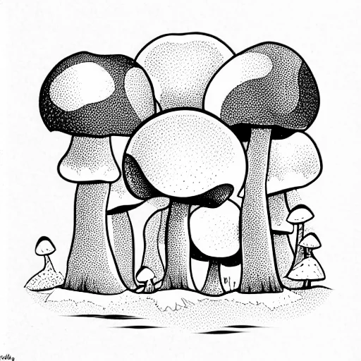 Giant Mushrooms Forest