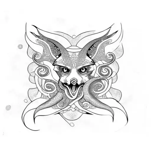 Octopus Eagle And Fox