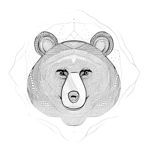 Abstract Bear Seamless Pattern