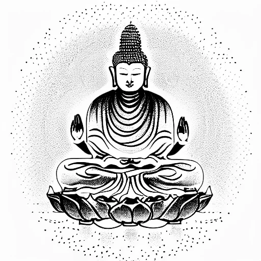 Buddha On A Lotus With Dmt