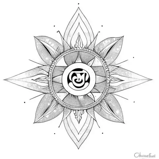 Om Arrow Bow Sun