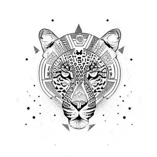 Aztec Leopard Full Body Paint