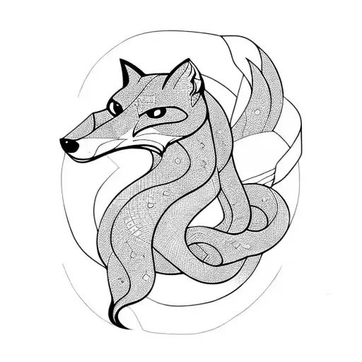Fox In Month Of Snake