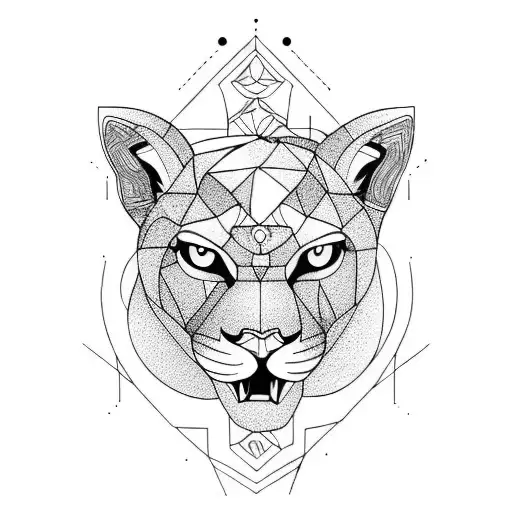 Mountain Lion And Orchid